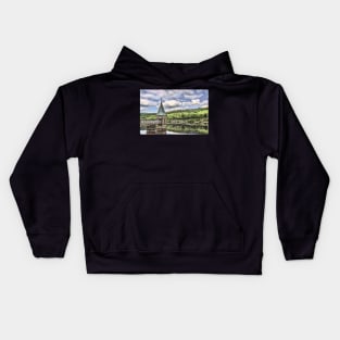 The Tower At Pontsticill Reservoir Kids Hoodie